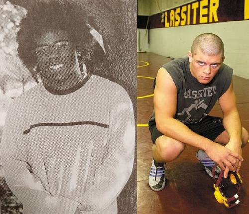 Xavier Woods y Cody Rhodes en la escuela secundaria