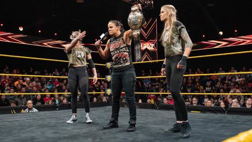 Shayna Baszler, Marina Shafir y Jessamyn Duke en NXT - WWE
