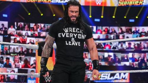 Roman Reigns en su regreso en SummerSlam 2020 - WWE