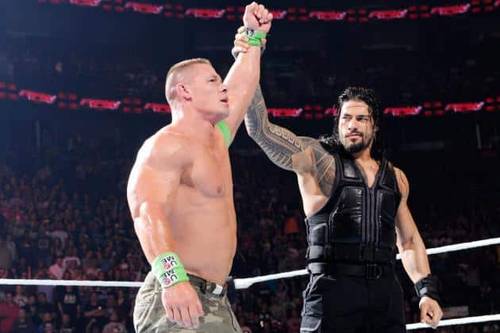 John Cena y Roman Reigns (07/07/2014 - Bell Centre en Montreal, Quebec, Canadá) / WWE.com
