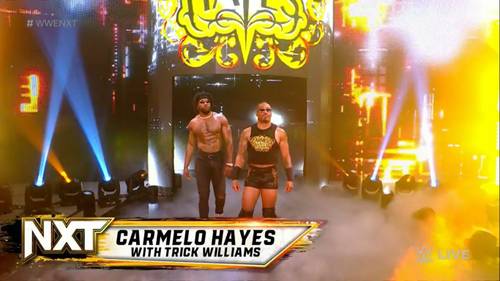 Carmelo Hayes y Trick Williams WWE NXT 4 de octubre 2022