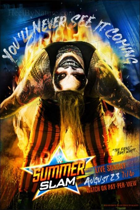 The Fiend Bray Wyatt en el póster oficial de SummerSlam 2020 / WWE