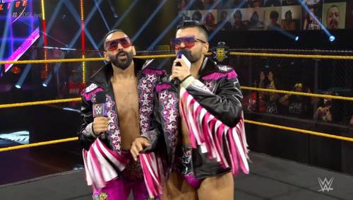 The Bollywood Boyz (The Singh Brothers) en 205 Live (23/10/2020) / Twitter.com/WWE