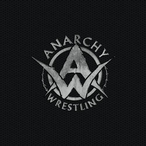 Superluchas - Logotipo de Anarchy Wrestling MegaClash sobre fondo negro.