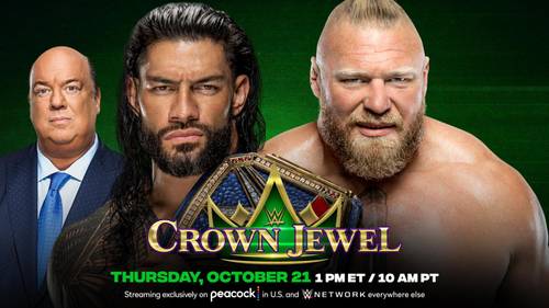 Roman Reigns vs. Brock Lesnar en el PPV WWE Crown Jewel 2021 (21/10/2021) / WWE