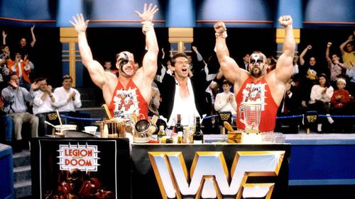 Vince McMahon con Legion of Doom en WWF