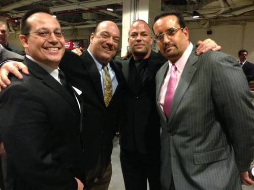Joey Styles, Paul Heyman, RVD y Tommy Dreamer en el WWE Hall of Fame 2013 / Facebook.com/WWEHOF