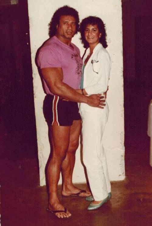 Jimmy Snuka y Nancy Argentino. Foto Archivo