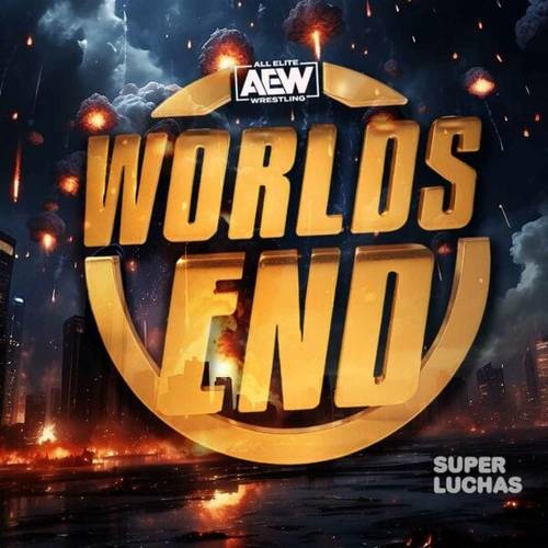 Logo AEW Worlds End — SuperLuchas