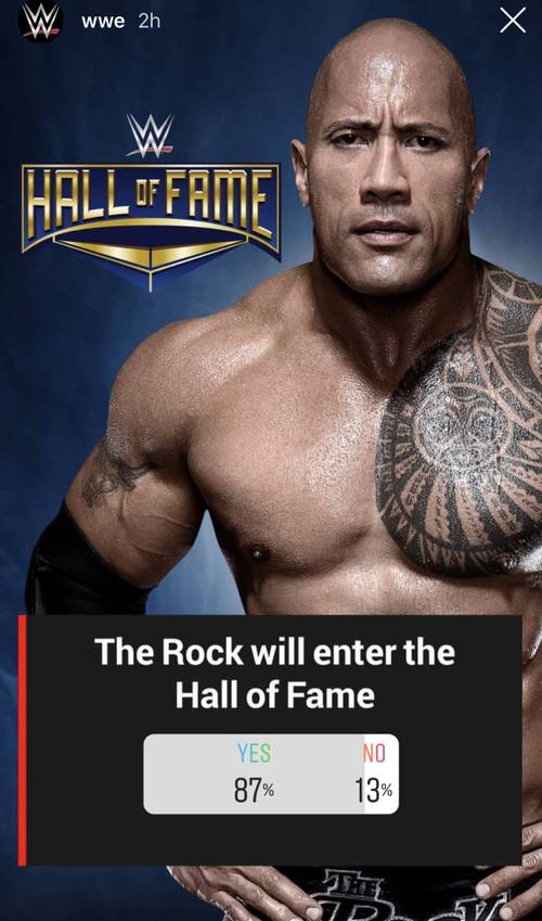 WWE insinúa la inducción de The Rock al WWE Hall of Fame 2019 / Instagram.com/WWE