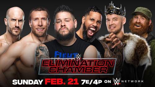 Cesaro, Daniel Bryan, Kevin Owens, Jey Uso, King Corbin y Sami Zayn - Elimination Chamber 2021