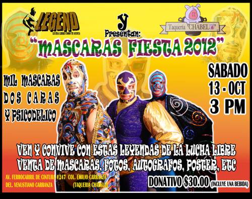 LEGEND: Máscaras Fiesta 2012