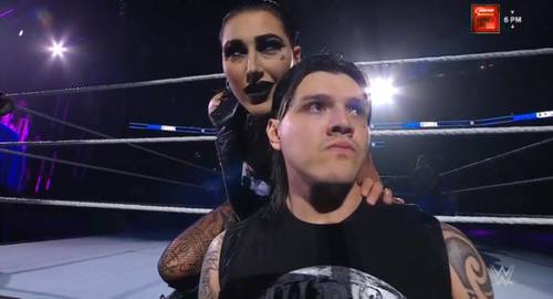 Dominik Mysterio y Rhea Ripley - WWE SmackDown 17 de marzo 2023.