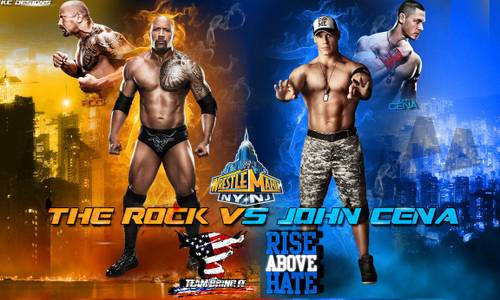 The Rock vs. John Cena en WrestleMania 29 por KC