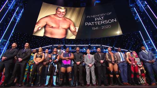 WWE superestrellas de raw homenaje a pat patterson 7 de diciembre 2020