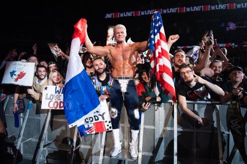 Cody Rhodes en WWE Paris en abril de 2023