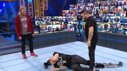 Kevin Owens, Edge y Roman Reigns - SmackDown 5 de febrero 2021