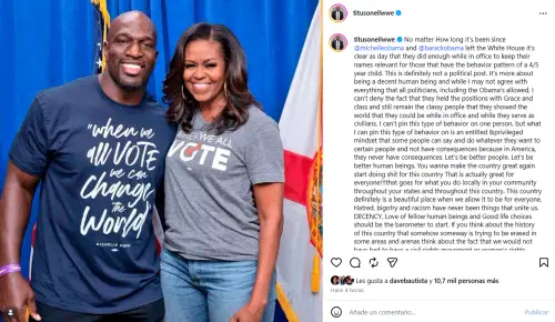 Titus O'Neil Michelle Obama