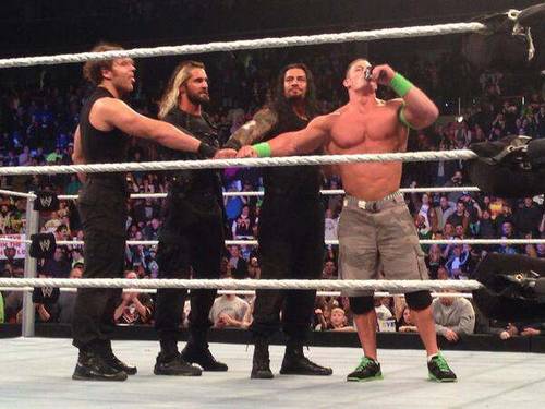 john cena y the shield en WWE Smackdown - Imagen por Fanático 03/25/2014