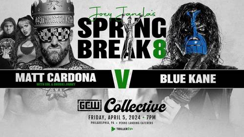 Matt Cardona vs. Blue Kane en Joey Janela's Spring Break 8 2024 de GCW