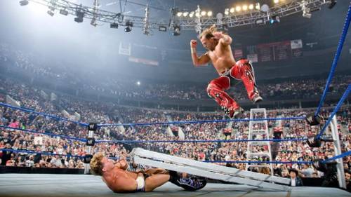Chris Jericho y Shawn Michaels en No Mercy 2008 - WWE