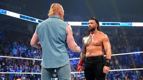 Brock Lesnar y Roman Reigns cara a cara en SmackDown, una vez más