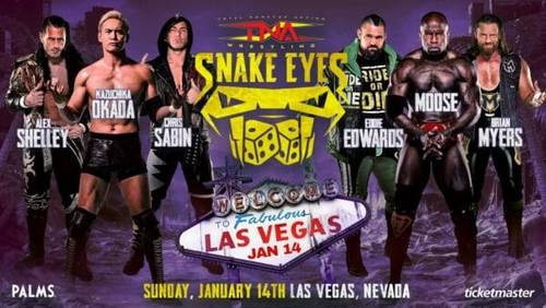 Superluchas - Snake Eyes WWE Las Vegas se enfrenta a Kazuchika Okada en un combate definitorio de Lucha en TNA.