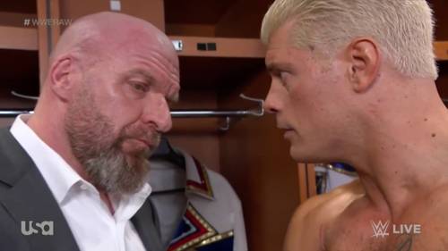 Triple H y Cody Rhodes en WWE RAW 22 de mayo 2023