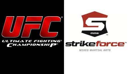 UFC and Strikeforce logos / wikipedia.com