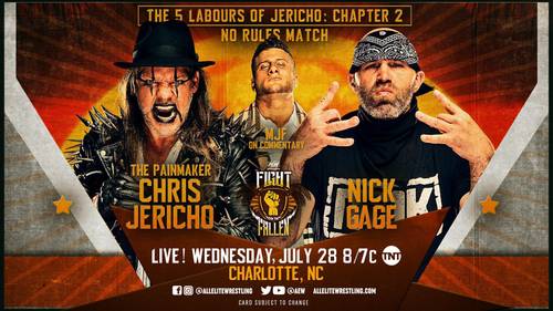 Chris Jericho vs. Nick Gage AEW Fight for the Fallen 2021