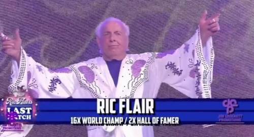 Ric Flair en su últma lucha