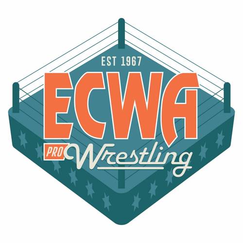 Superluchas - Logotipo y resultados de Ecwa pro wrestling East Coast Wrestling Association 19 de septiembre 2023 | Noche de partidos inusuales.