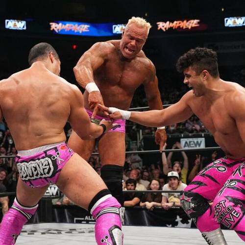 The Acclaimed y Billy Gunn tijereteando en AEW Rampage