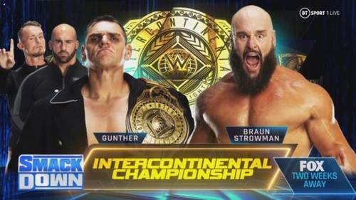 Gunther vs Braun Strowman por el Campeonato Intercontinental WWE