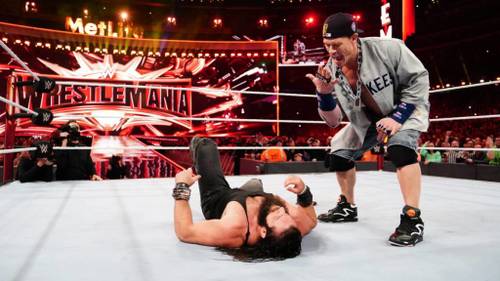 John Cena y Elias en WrestleMania 35