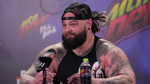 Bray Wyatt en la conferencia de prensa despues de Royal Rumble 2022