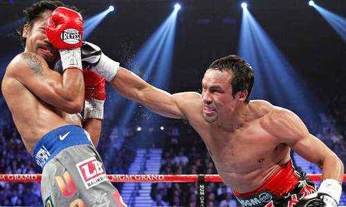 Juan Manuel Márquez noquea a Manny Pacquiao (9/12/12) / Photo by: Steve Marcus - Reuters