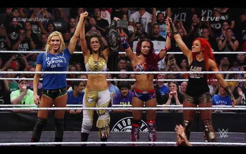The Four Horsewomen en NXT Takeover: Brooklyn: Charlotte, Bayley, Sasha Banks & Becky Lynch