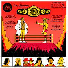 Superluchas - Un cartel del espectáculo de lucha libre &quote;Resultados Labor of Love&quote;, que presenta el especial n.° 1 de la ciudad.