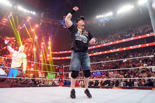 John Cena en su ultima aparicion en Raw