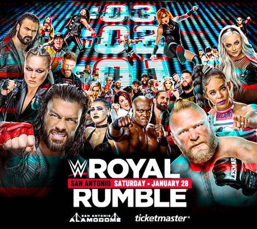 Afiche oficial de Royal Rumble 2023
