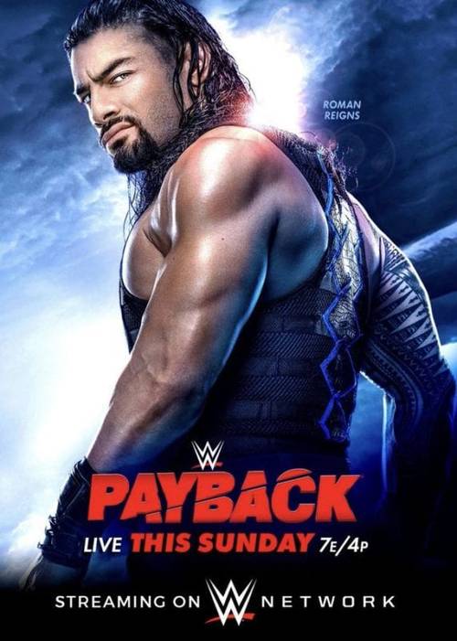 Roman Reigns en el póster oficial de Payback 2020 - WWE