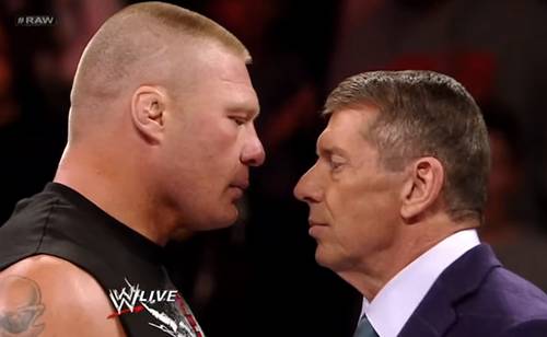 Brock Lesnar y Vince McMahon / WWE