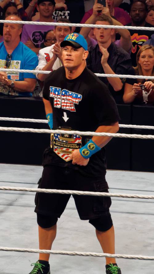 John Cena como WWE United States Champion (30/03/2015) / Photo by: Miguel Discart - Flickr.com