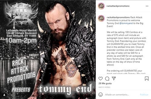 Tommy End en The Big Event - Rack Attack Promotions