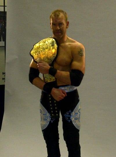 Christian con el World Heavyweight Championship / Photo by: Joey Styles - Twitter