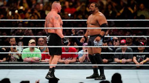 Brock Lesnar y Keith Lee en el PPV WWE Royal Rumble 2020 (26/01/2020) / WWE Keith Lee al habla