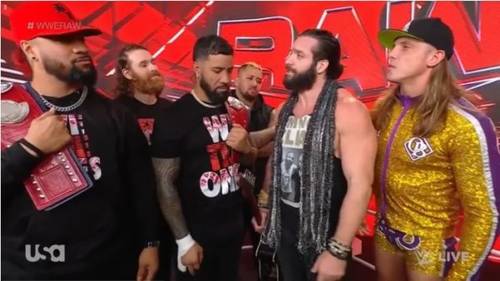 The Bloodline, Elias y Riddle en WWE RAW