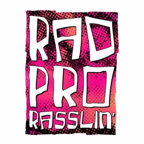 Superluchas - Logotipo de Rad pro rasslin con Forever Rad '94 sobre un fondo blanco.