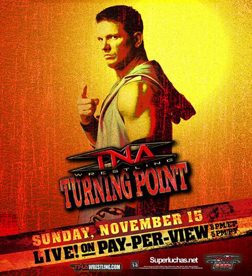 AJ Styles en el póster de TNA turning point 2009 / TNAWrestling.com